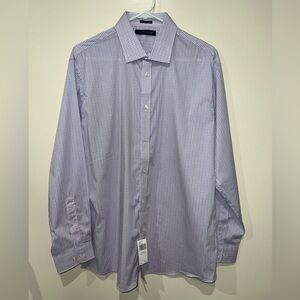 Tommy Hilfiger Slim Fit Stretch Dress Shirt size 16.5 32/33 Pink Blue Check NWT